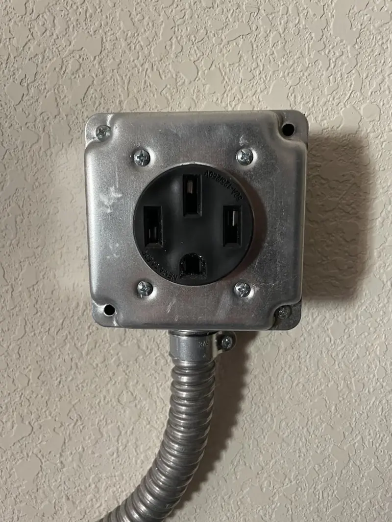 NEMA 14-50 outlet installed for Smart Home Electrical in Tavares